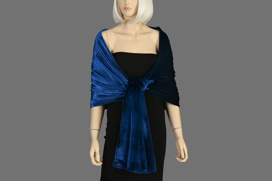 blue wedding shawl