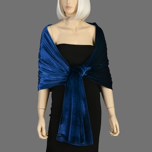 Navy Blue Velvet Wedding Shawl Wrap Bolero Bridesmaid Shawl Wrap, Wedding Shawl, Warm Winter Shawl Wrap,