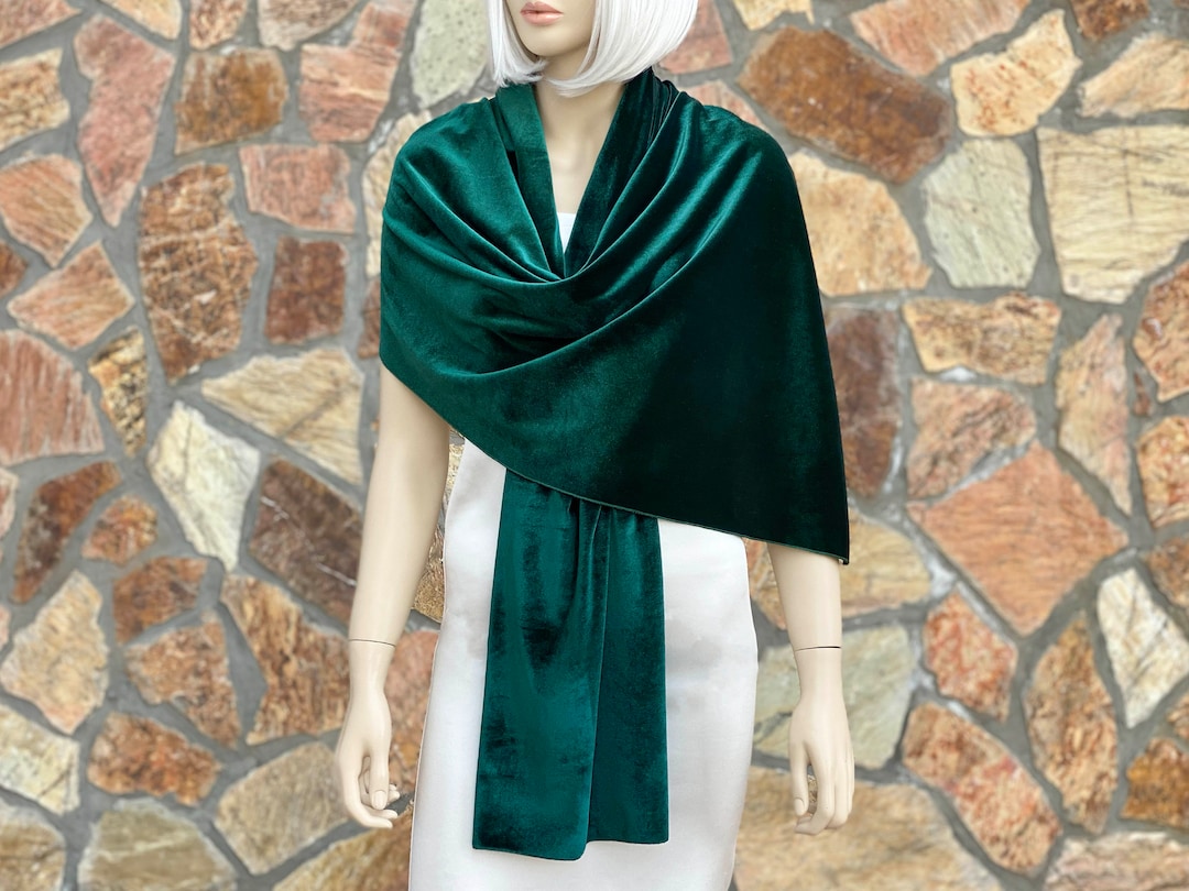 shawl for emerald green dress