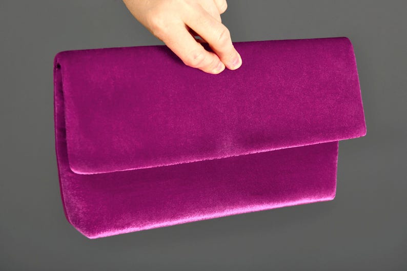 Avondtasje met schoudertasje, avondtasje, clutch gelegenheid, met afneembaar handvat, fuchsia felroze kleuroptie beschikbaar afbeelding 1