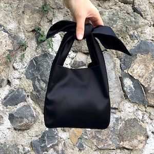 Japanese Knot Bag Purse, Furoshiki Bag image 2