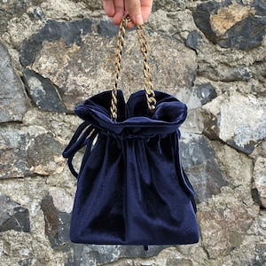 Navy Knot Bag Purse, Dance & Prom purse, Evening Pouch, Special Occasion, Simple Elegant Bag, Evening Dress, Navy
