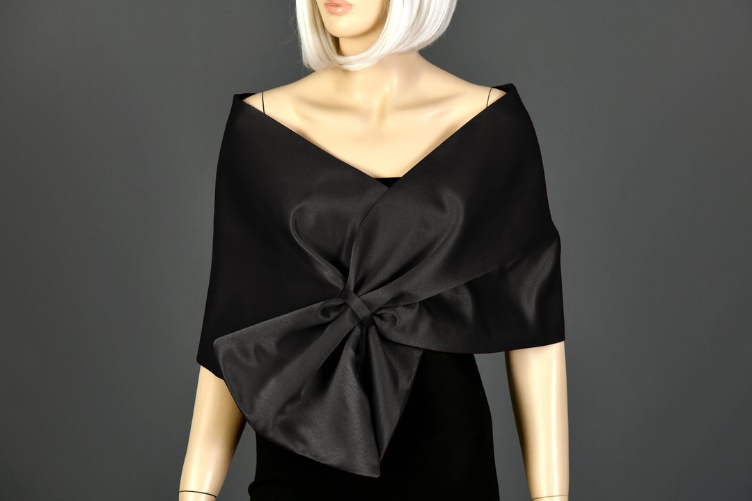dressy black shawl wrap