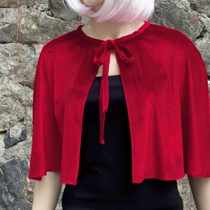 Velvet Velour Capelet Cape Wrap With Linin Option, Wedding Shrug Velvet Capelet, Hot Pink, Fuchsia