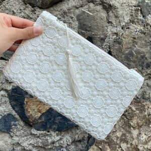 Ivory Bridal Clutch, Bridesmaid Clutches, Bridal Clutch, Clutch With Tassel