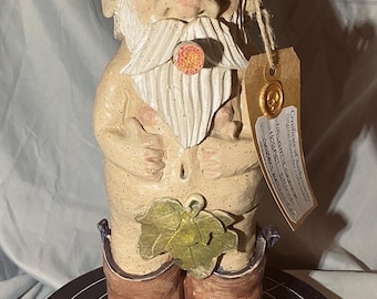 garden gnome, handmade pottery, ceramic sculpture, garden decor, pottery gnome, ceramic garden gnome, statue,  quirky gift, handmade gift