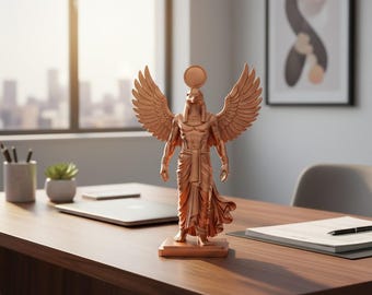Egyptian God Ra Statue with Wings