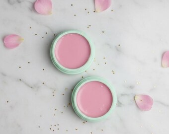 Handmade Natural Watermelon Lip Balm, Macaron Container - 2 Pack