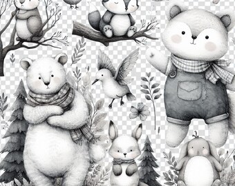 Paquete de imágenes prediseñadas de acuarela