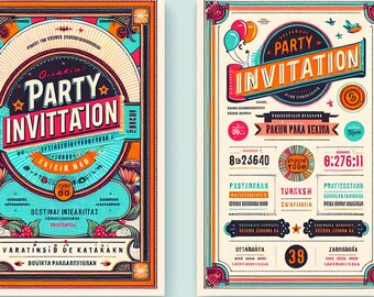 Plantilla de invitación editable