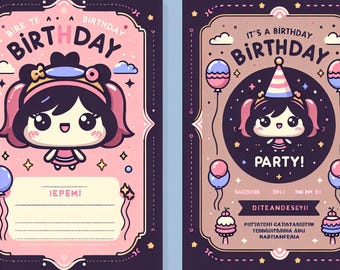 Plantilla de invitación editable: elegante invitación de aniversario y boda, plantilla de Canva, descarga digital imprimible