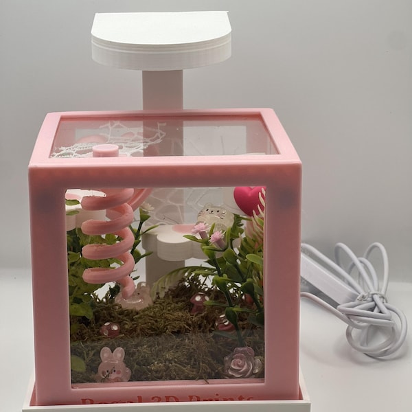Enclosure Top Light for Jumping Spider Habitats