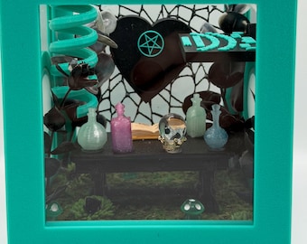 Witchy Altar-Themed Jumping Spider Magnetic Enclosure  | Habitat