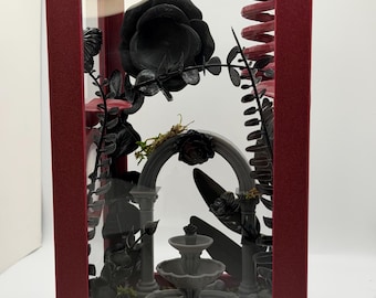 Gothic Garden Decorated Jumping Spider Enclosure | Habitat