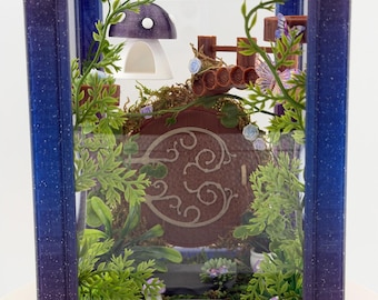 Fairy Garden Decorated Jumping Spider Enclosure | Habitat