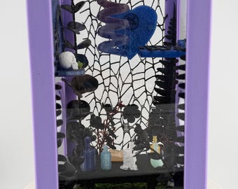 Witchy Altar-Themed Jumping Spider Magnetic Enclosure  | Habitat