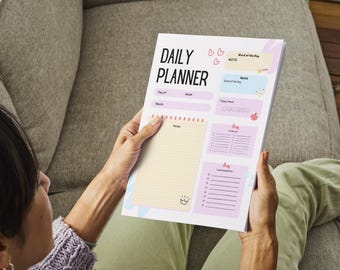 Inspirational Journal Daily Planner for New Year, Christmas Gifts by AdCraftDigital