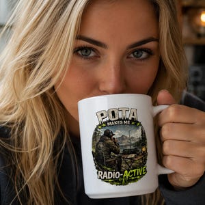 Personlig amatörradiomugg. Amatörradiomugg kopp kaffe te.