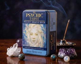 Baraja de tarot psíquico de bolsillo: Desbloquea tu intuición, herramienta de adivinación y guía.
