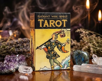RADIANT-WISE- Spiritual Tarot Card Deck – Classic Imagery, Bold New Energy, Psychic Reading Tool