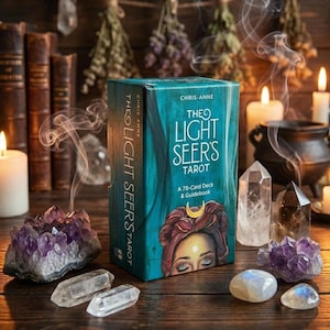 For Seer's - Shadow and Light Modern Intuitive Tarot Card Deck & Guidebook, Psychic Divination Tool
