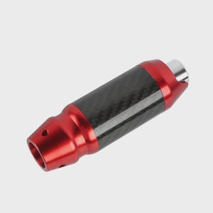 Premium Red and Carbon JDM Carbon Fiber Aluminum Universal Automatic Car Gear Shift Knob Shifter 4"