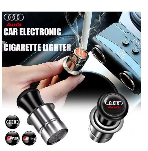 Great Gift Idea! Cigarette Lighter Professional for Audi A4 B5 B6 B7 B8 B9  A1 A3 8V 8P 8L A6 C5 C6 C7