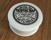 Shaving Soap Ceramic Bowl Dish Mug Mitchell s Wool Fat Lanolin Covered Shaving Dish England Shaving Supply Father 39 s Day Gift Free Shipping
