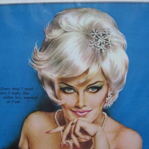Sale MATURE Vintage Nude Vargas Girl Pin up Image November 1963 Playboy