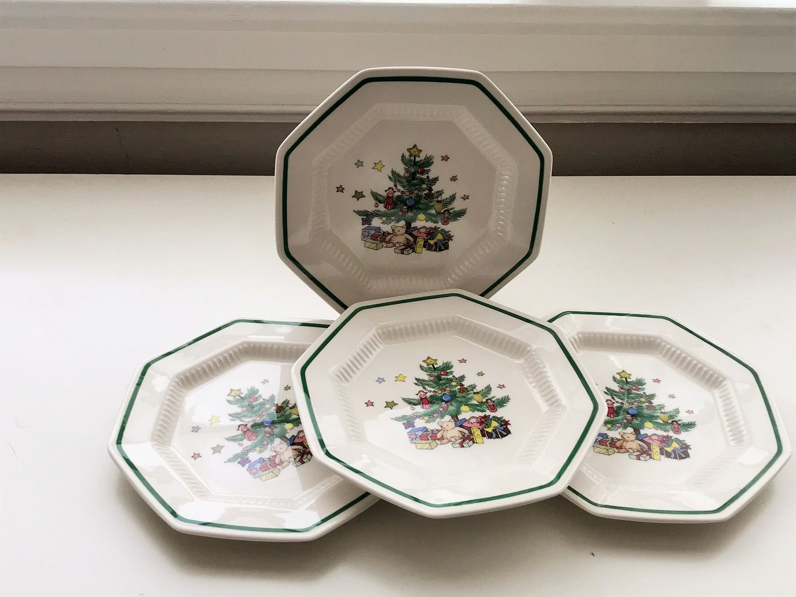 Set of 4 Nikko Christmastime Bread Butter/Dessert Plates Made Etsy