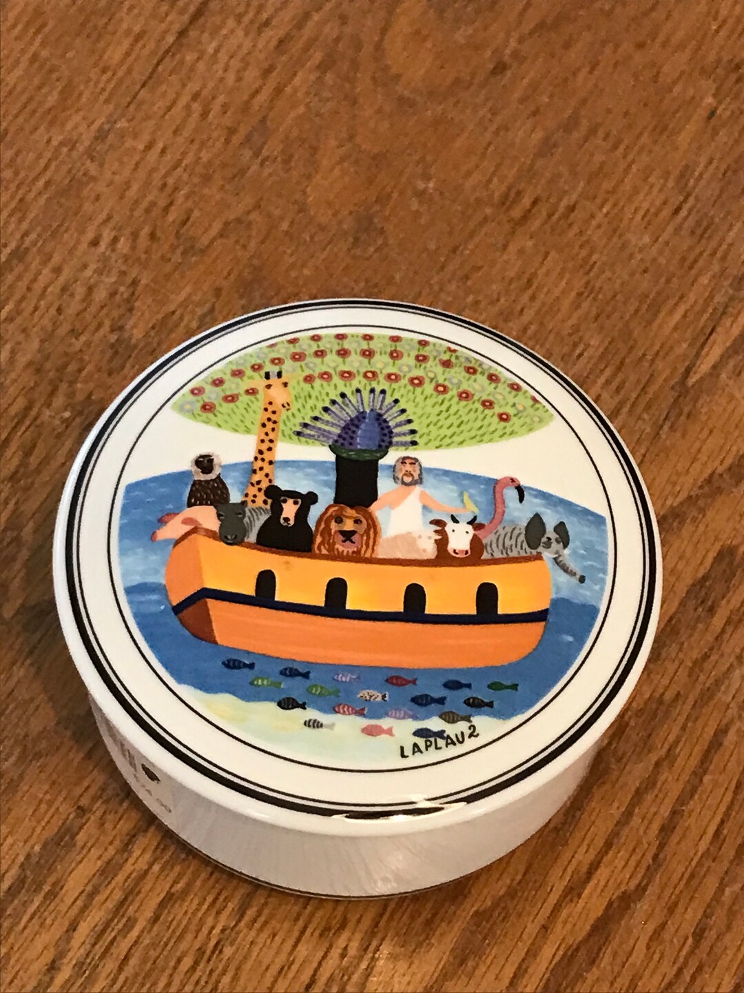 Villeroy & Boch Covered Candy/trinket Dish Box/ Noah's Ark Etsy