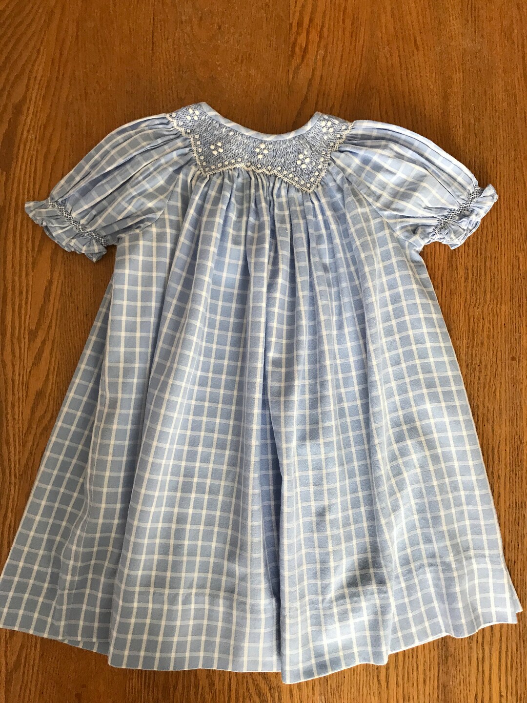 Baby Girl Rosette Bishop Blue Dress main image 0