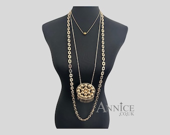 3 Necklaces *As Trinny* - Layered Vintage Necklace Set - Gold or Silver