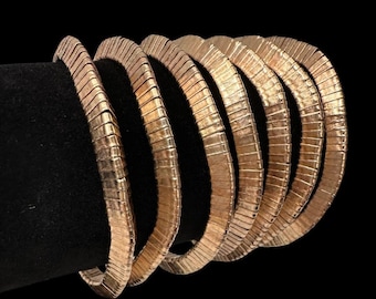 Bracelets *As Worn By Trinny* Gold Stretch Elasticated Metal