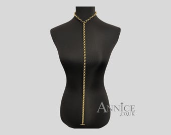Gold *Trinny* Necklace - Belcher Designer Inspired Necklace with Toggle Fastening