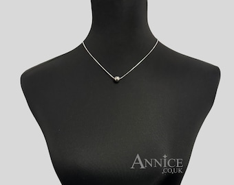 Sphere *As Trinny* Necklace - Stainless Steel Ball Pendant & Chain - Choose Silver or Gold