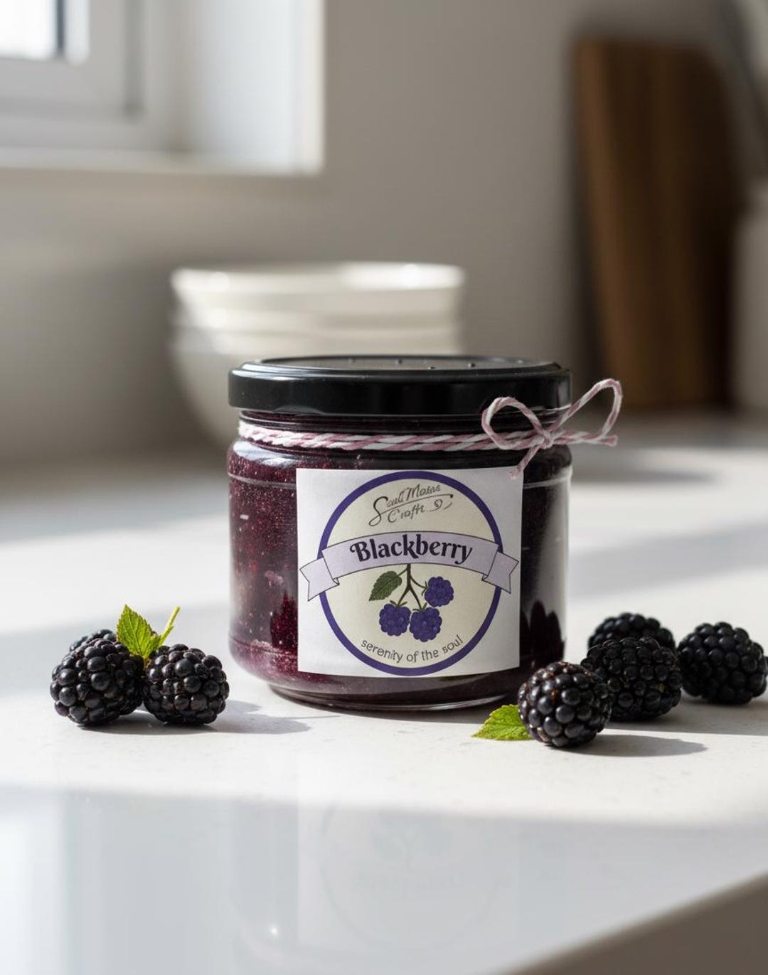［美品］Blackberry JAM / Black Velvet Handmade Blackberry Jam Candle, Fruity Aroma, Cozy Decor - Etsy