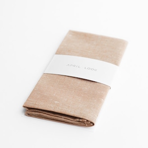 Dusty peach pocket square for men