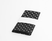 Pocket square for mens, dotted pocket square, Black and white pocket square, Casual pocket square, Unisex pocket square, Handkerchief dots