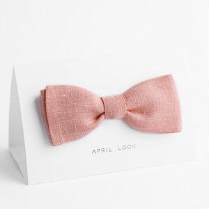 Light pink bow tie, Baby pink bow tie, Groomsmen bow tie, Pale pink bow tie, Blush pink bow tie, Grooms bow tie, Pink bowties,Light rose tie image 1