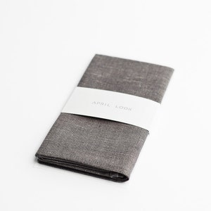 Men&#39;s handkerchief, grey charcoal
