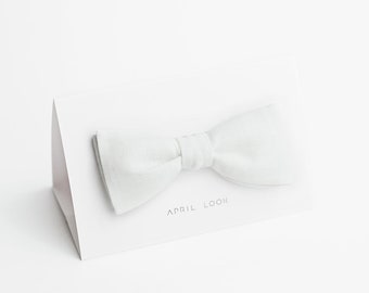 White bow tie, Milk white bow tie, Wedding bow ties, Self tie bow tie, Groom's attire, Gift package, Off white bow tie, White pocket square