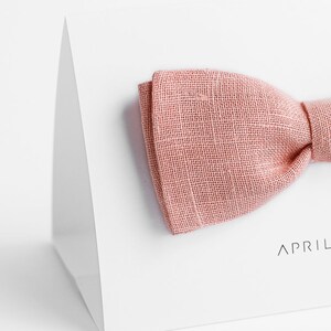 Light pink bow tie, Baby pink bow tie, Groomsmen bow tie, Pale pink bow tie, Blush pink bow tie, Grooms bow tie, Pink bowties,Light rose tie image 2