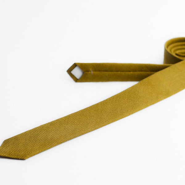 mens mustard tie