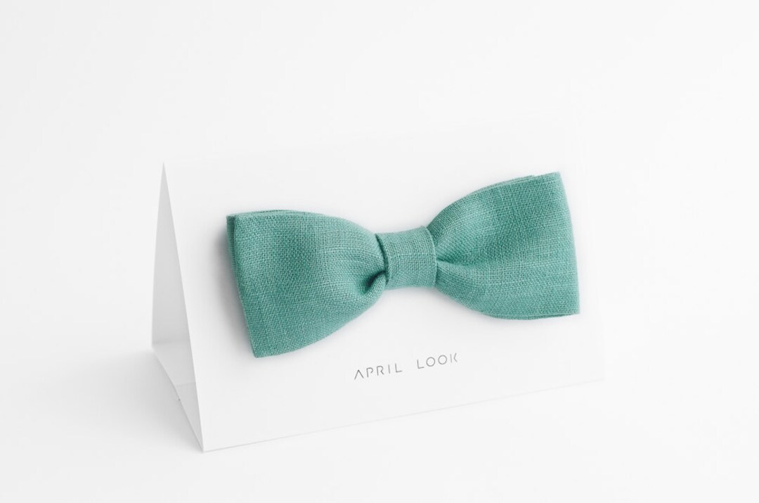 Mint Green Bow Tie, Green Bowtie, Gift for Husband, Groomsmen Present
