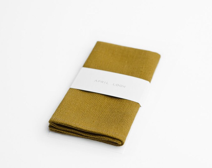 Brown Mustard Handkerchief Honey Pocket Square Etsy