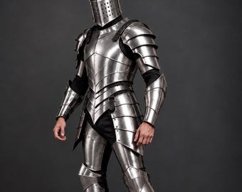 Templar Knight Armor Set, Handmade Medieval Steel Plate Armor, Full Body for LARP Cosplay & Display