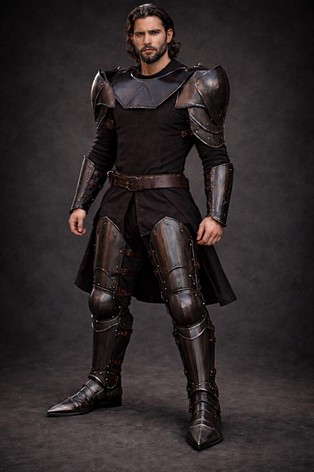 Knight Armor Rack Handmade Steel Armor Set for Knight – Pauldrons, Bracers, Gorget, Leg ...