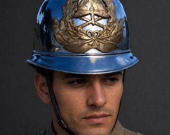 Circa 1940's Antique Fire Helmet CAIRNS & Brother Aluminum