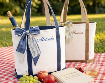 Bolso de lona personalizado para dama de honor con cinta gratis, bolso de mano personalizado para despedida de soltera - Bolsos bordados